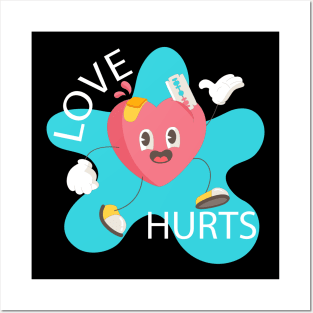 Love Hurts Heart Posters and Art